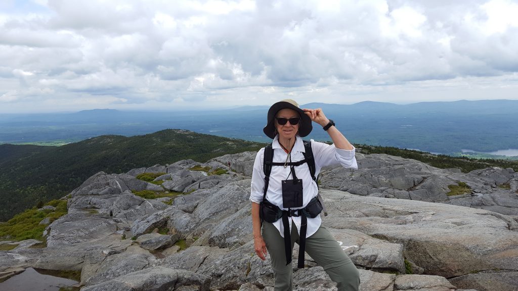 Monadnock-030-2018-06-07 Melanie at the summit of Monadnock